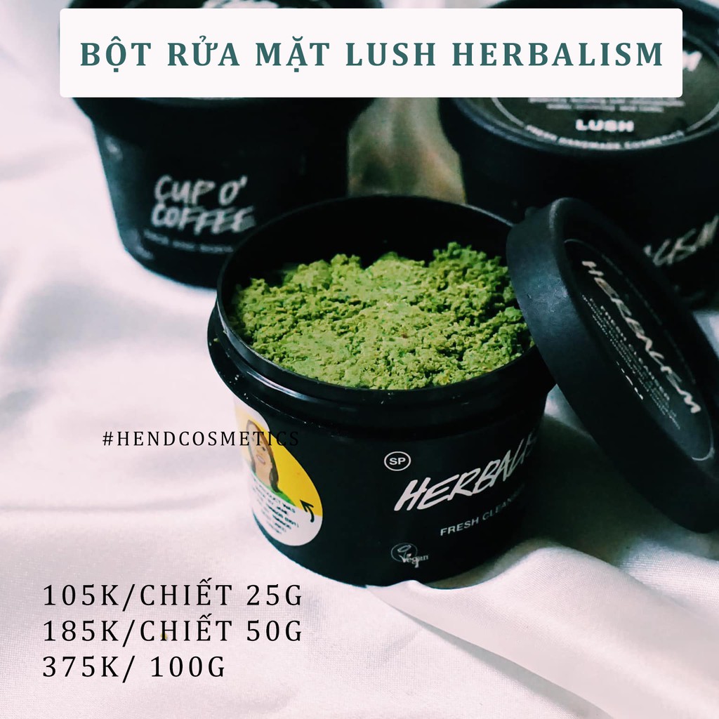 (Bill UK) [Date 23/07/2021) Bột rửa mặt Lush - Herbalism Fresh Cleanser