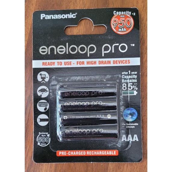Pin AAA Eneloop 950mah và Eneloop Pro AA 2500 mah