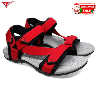 [Fullbox] Giày Sandal Việt Thủy Hai Quai Chéo Nam Nữ Đỏ - VT017