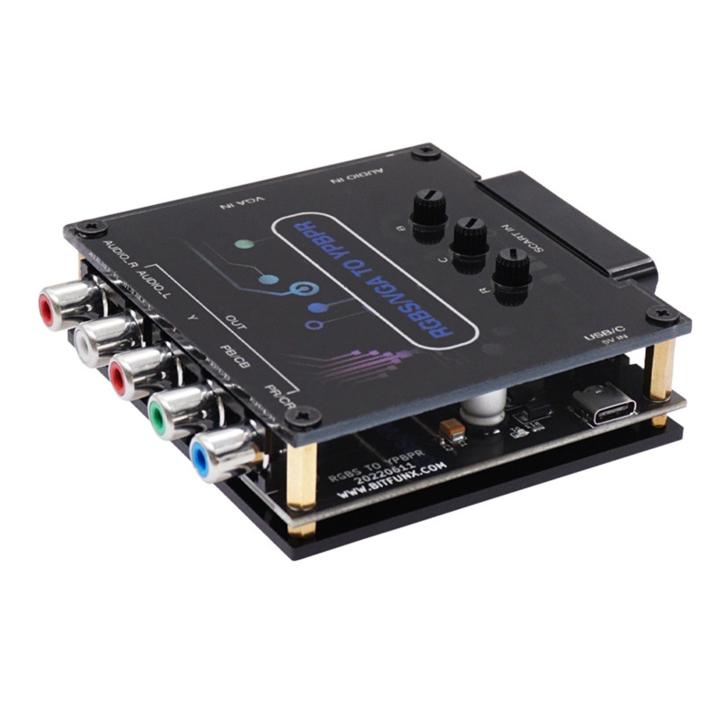 Bộ Chuyển Đổi RGBS VGA SCART Sang YPBPR 480i 480p 576i 576p 720p 1080i 1080p Cho Sfc