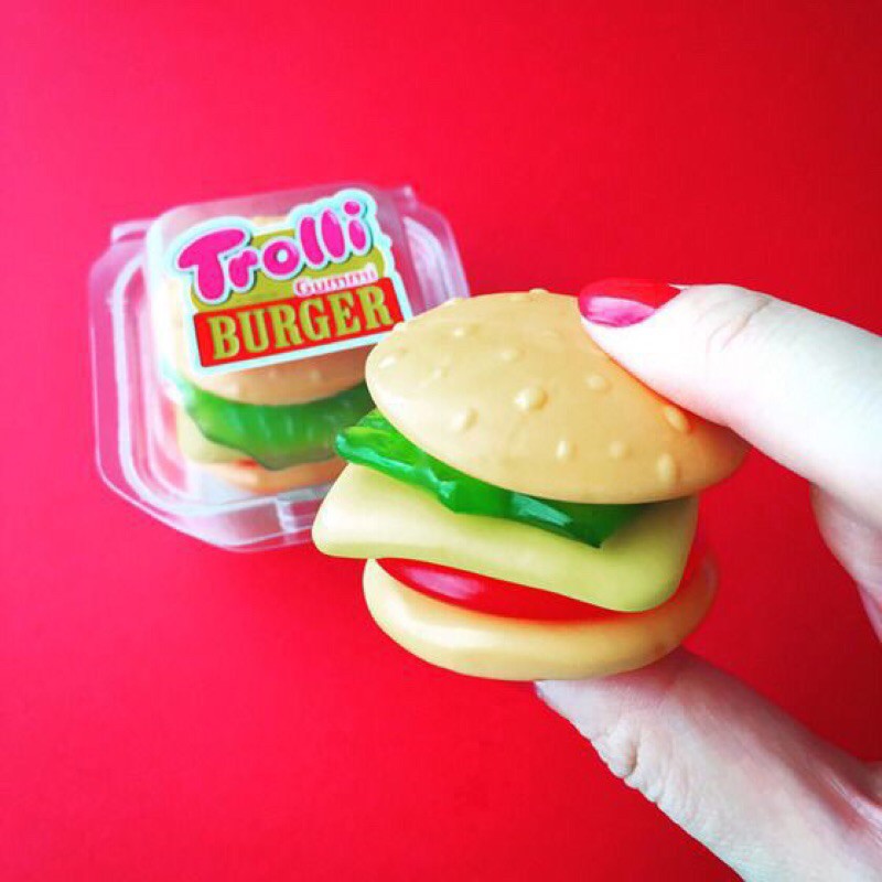KẸO DẺO TROLLI BURGER SIZE ĐẠI XXL 50g và BURGER MINI 10g ĐỨC