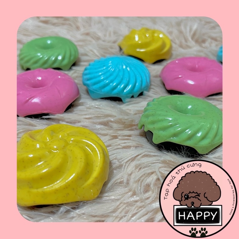 Donut mini khử mùi gắn tường màu sắc dễ thương / Bánh phao tròn dán nhà vệ sinh mèo, thơm phòng, tolet