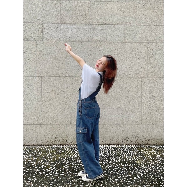 Usthebasic - Yếm UTB Denim Box Waist Overalls