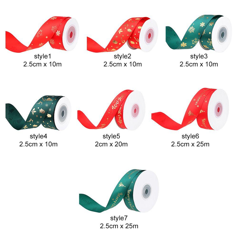 CONOPERY Cuộn Dây Ruy Băng Trang Trí Giáng Sinh DIY