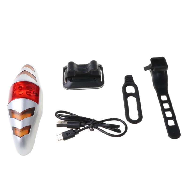 Đèn Tín Hiệu Không Dây Sạc USB Chống Nước Gắn Đuôi Xe Đạp Leo Núi