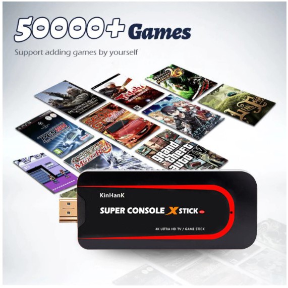 Vũ Trụ Game 50.000 TròMáy Chơi Game Console X Stick hỗ trợ Android TV Box HDMI Hỗ trợ chơi PSP / N64 / DC / PS1