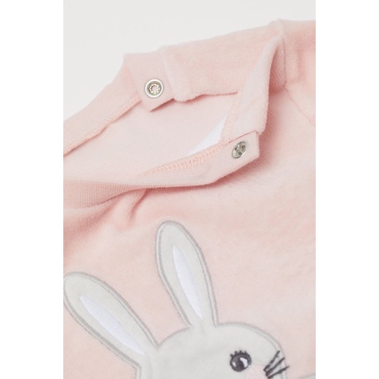 Bộ Nhung Bé Trai &amp; Bé Gái Thêu Hoạ Tiết HaM