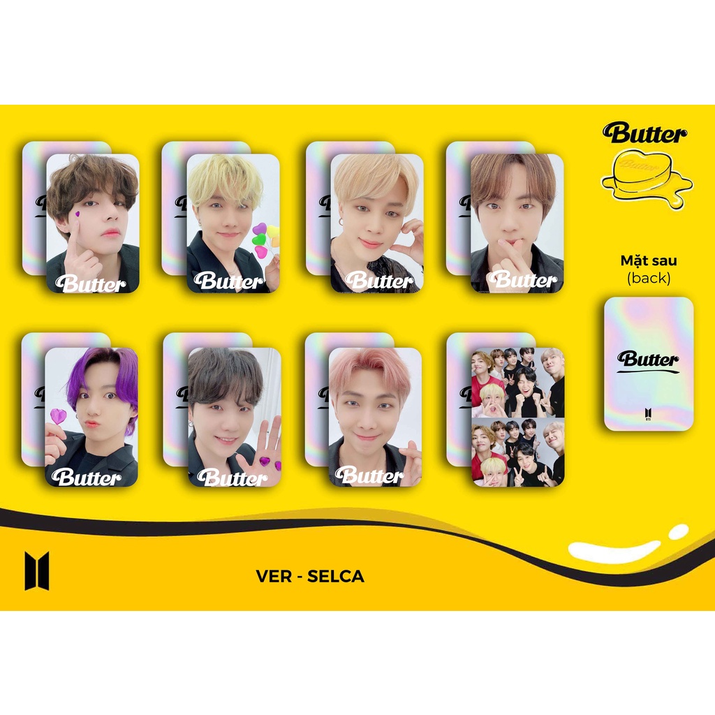 SET 8 CARD BTS BUTTER