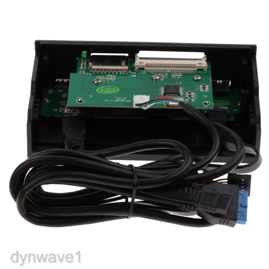 5.25'' inch USB 3.0 Hub Dashboard Front Panel eSATA Port Memory Card Reader