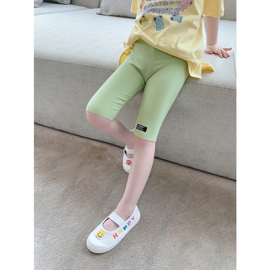 Quần legging co giãn màu kẹo thời trang mùa hè phương Tây 2021 cho bé gái