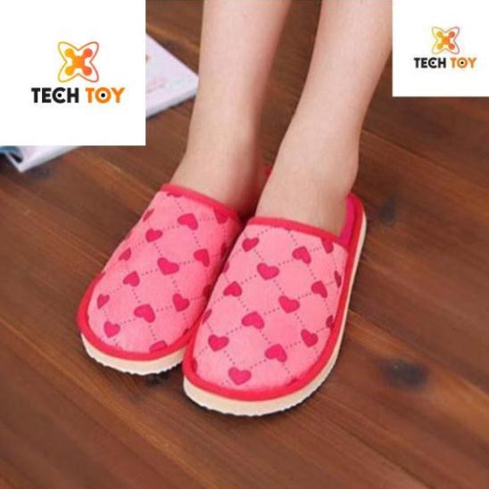 SIÊU RẺ GIÁ SỈ  Dép bông cao cấp đi trong nhà hình trái tim siêu cute ĐÀ NẴNG TECHTOY