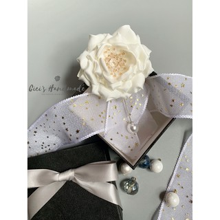 Cài Áo Trai Hoa Lụa Cici Handmade