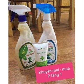 KHUYẾN MẠI MUA 2 TẶNG 1 ( COMBO 2 CHAI LAU KHỬ KHUẨN ORENJI)
