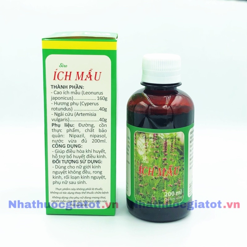 Siro Cao Ích Mẫu Đại Uy Chai 200ml