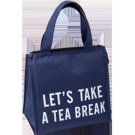 Túi đựng cơm vải Oxford giữ nhiệt nóng - lạnh Let's take a tea break