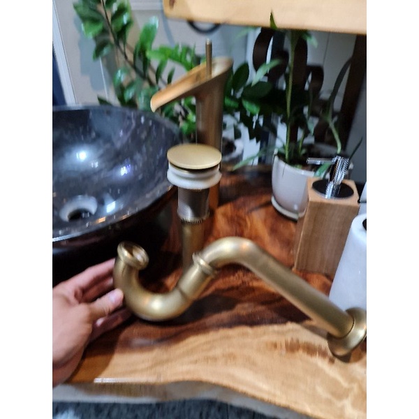 Xả lavabo đồng cổ điển - Xiphong nhấn lớn