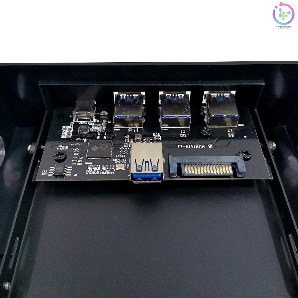 Multifunctional Extended CD Driver Panel 5.25/3.5'' Floppy Front Panel with Type-C Three USB3.0 Ports USB&amp;Power Cable