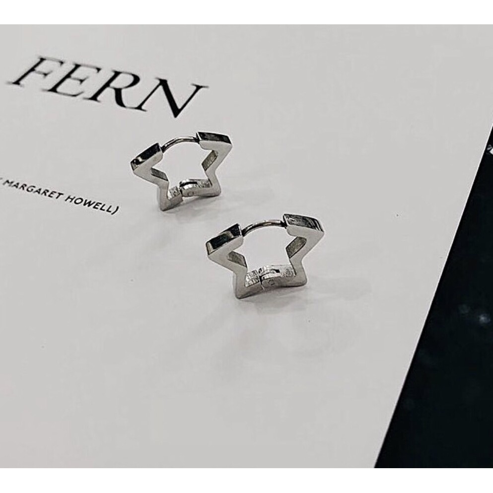 Star Earring khuyên tai titan ngôi sao không gỉ không đen không dị ứng nam nữ