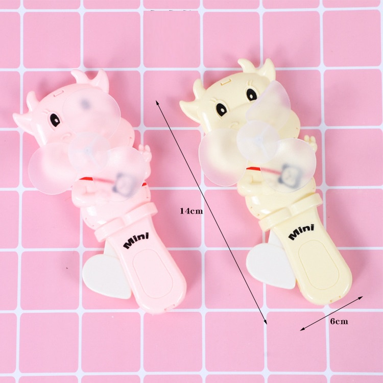 Quạt bóp tay hình thú bằng nhựa nhiều màu sắc cho bé