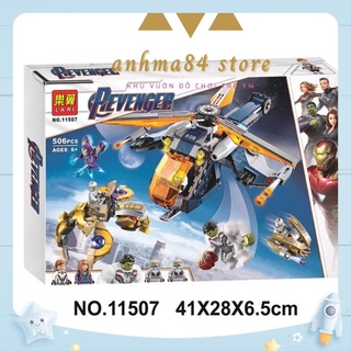 Đồ chơi LEGO xếp hình TRỰC THĂNG CỨU HỘ CÙNG SIÊU ANH HÙNG KHỔNG LỒ XANH - NO.11507 - ANHMA84 STORE