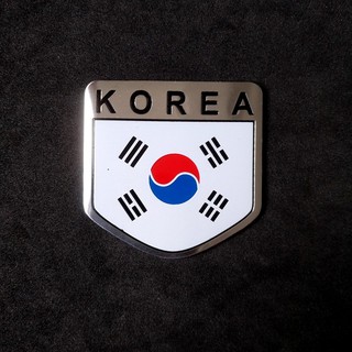 Miếng dán kim loại CỜ KOREA ( 5cm x 5cm )