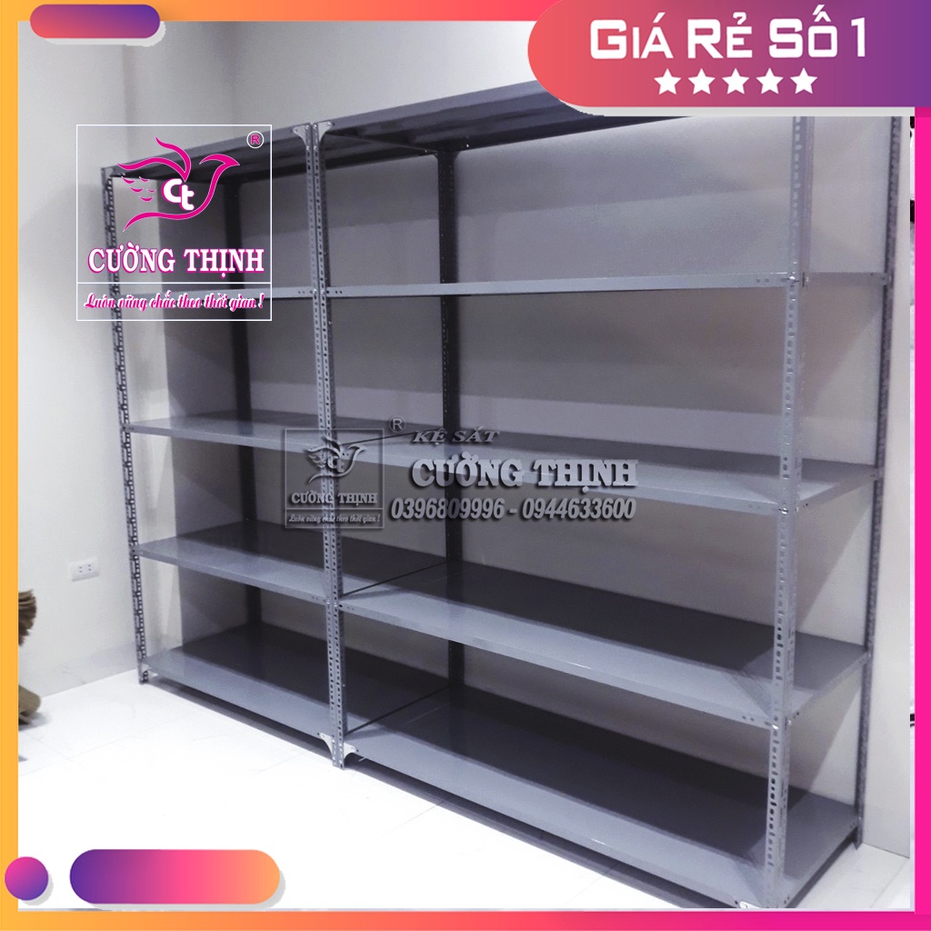 Kệ sắt đa năng,Kệ kho hàng 5 Tầng, Cao2m x Dài 1m2 x Rộng0.6m, Kệ chứa hàng hoá, trọng tải 100kg/ Tầng