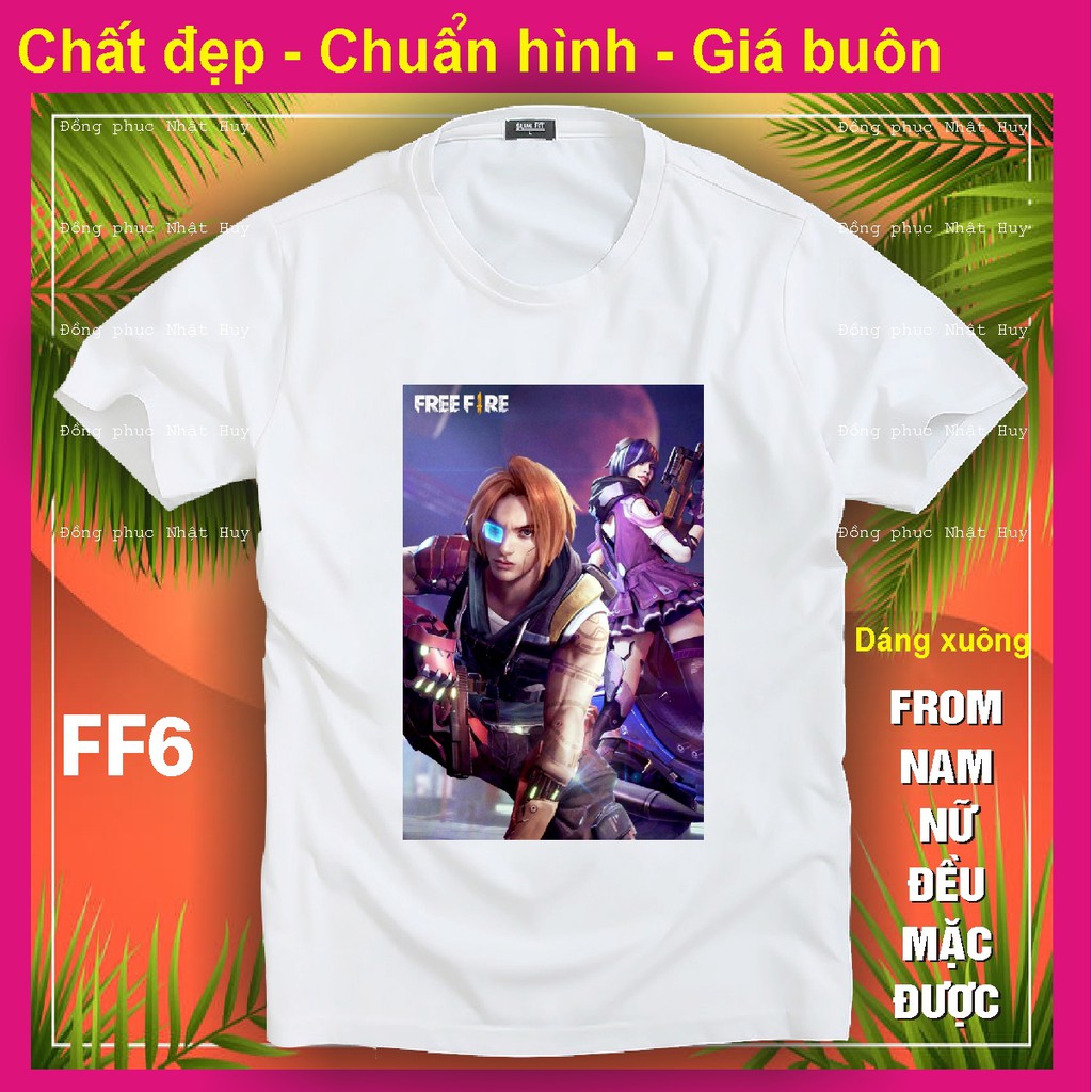 áo thun game Free Fire FF6,phông bao đổi trả, chất đẹp