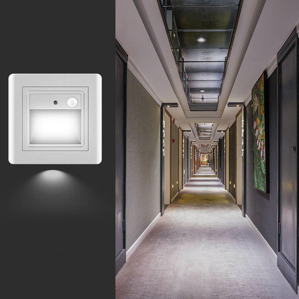 ELEGANT Đèn Led Cảm Biến 4 Màu Gắn Cầu Thang Hiện Đại