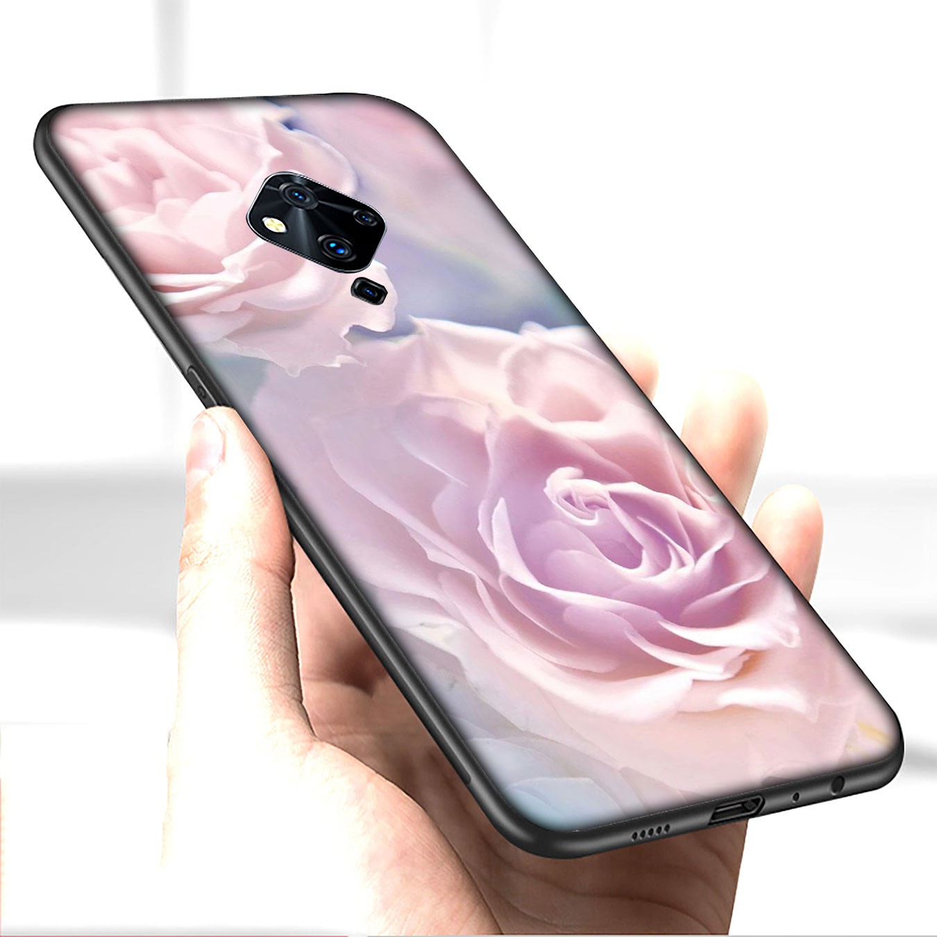 Ốp Lưng Hoa Hồng Cho Vivo V20 Se Pro V19 V15 V11 Y55 Y81 Y70 2020 Y55S Y81S Y53 Vivov20