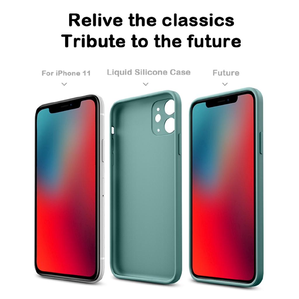 Ốp điện thoại TPU mềm dáng vuông mặt nhám trong suốt bảo vệ camera cho iPhone 11 Pro Max X Xs Max XR 8 7 Plus SE 2020 | BigBuy360 - bigbuy360.vn