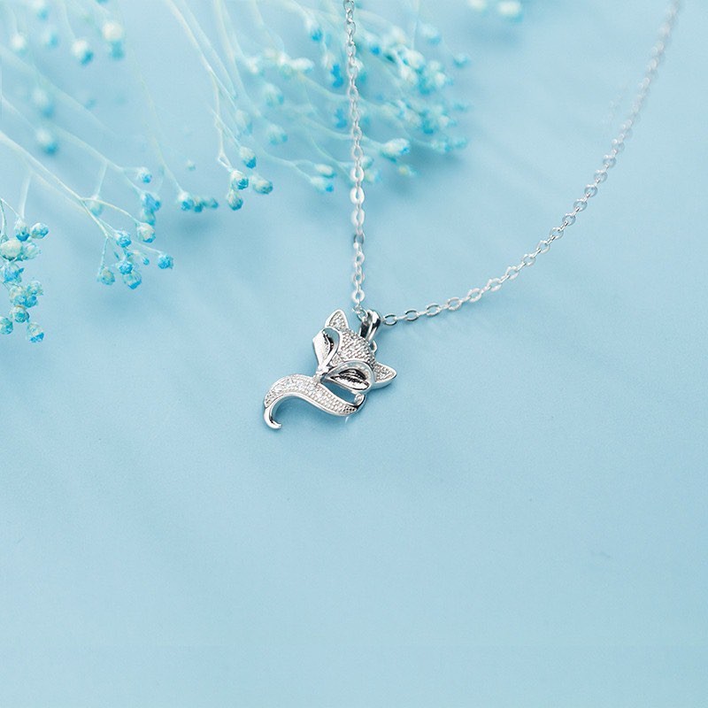 DÂY CHUYỀN NỮ BẠC TA MẶT HÌNH CON HỒ LY