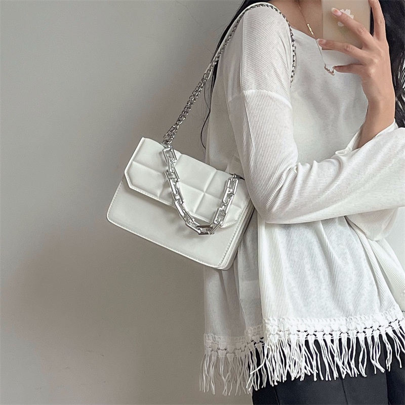 Túi Đeo Chéo Hình Vuông Nhỏ Nhắn Họa Tiết Hình Thoi Thời Trang 2022 Mới Gylb1626