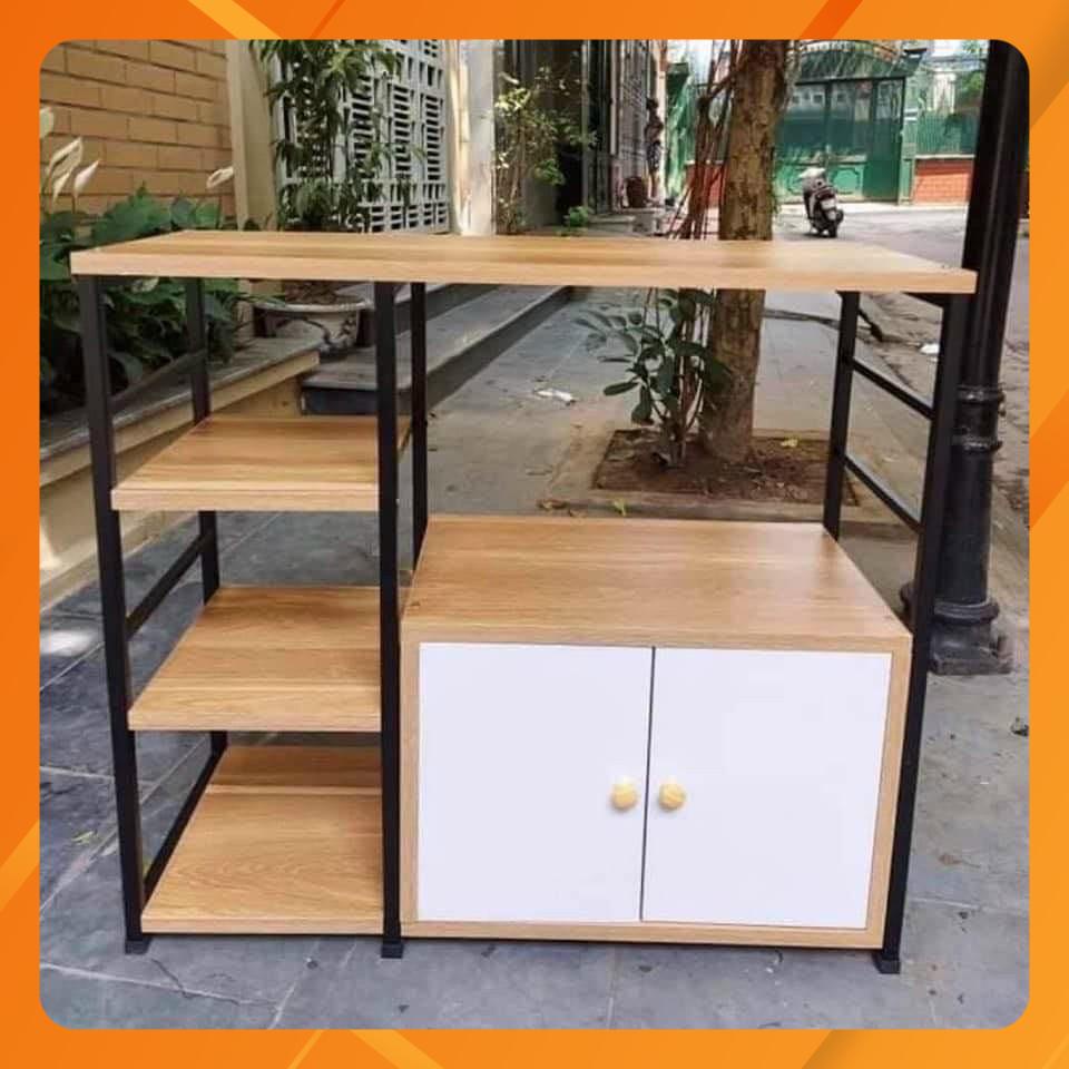 Kệ Lò Vi Sóng, Kệ Nhà Bếp Có Tủ Đa Năng (Mua 1 Kệ 1 Đơn Vì Hàng Nặng)