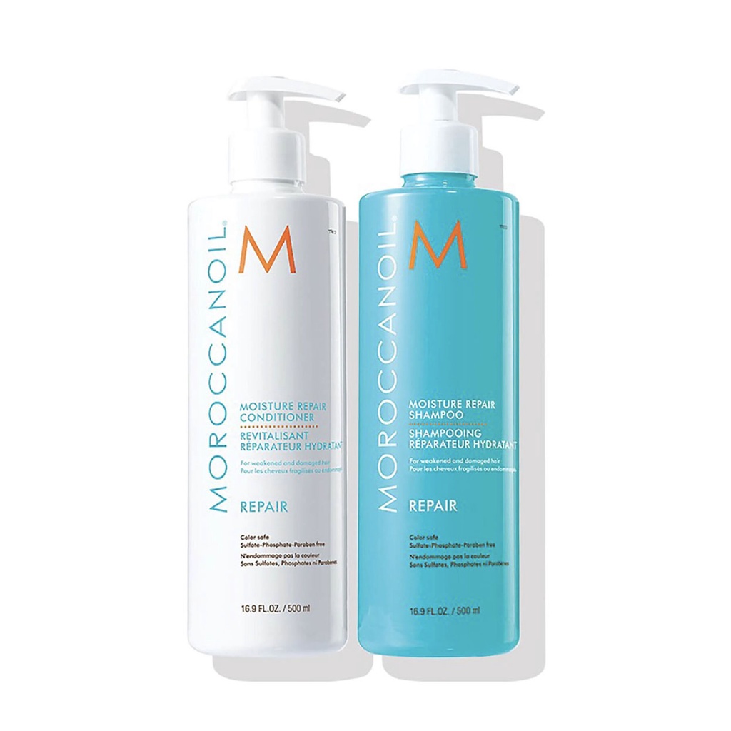 MOROCCANOIL -  Dâu Gội Dầu Xả  MOROCCANOIL 500ml Dưỡng Ẩm Sâu Phục Hồi Tóc Hư tôn