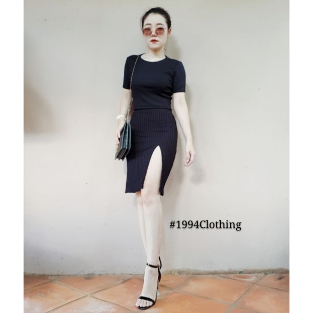 Chân váy xẻ
