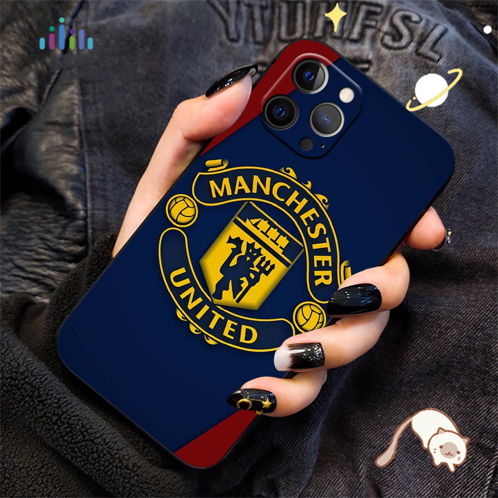 Ốp Điện Thoại Silicon Mềm Họa Tiết manchester united fc Cho iphone 11 12 mini pro max se 2020 su156