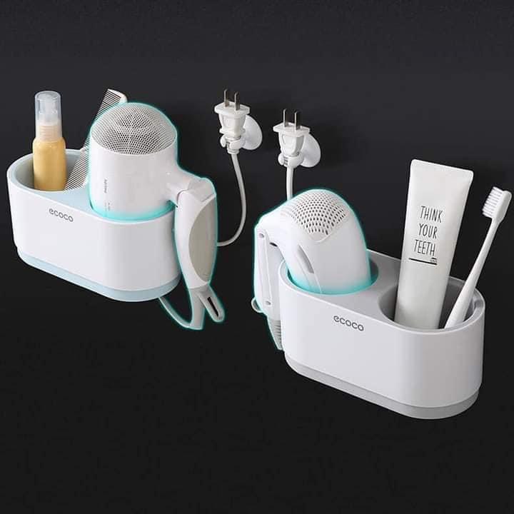 Kệ Đựng Máy Sấy Tóc Treo Tường Ecoco Thích Hợp Với Các Salon Tóc, Gia Đình, Góc Làm Đẹp