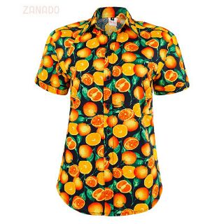 Áo sơ mi đi biển hình quả cam