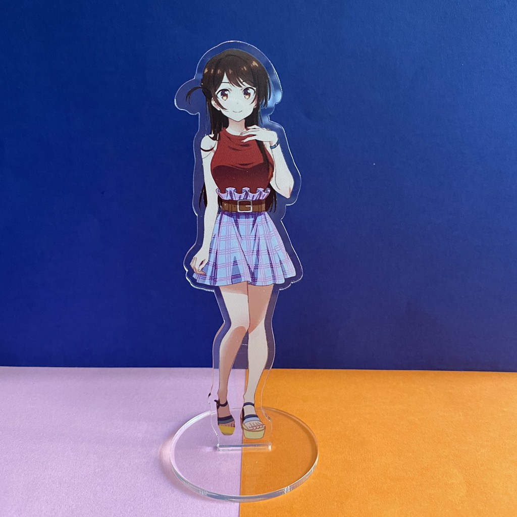 Mô hình nhân vật mica standee Kanojo Okarishimasu DỊCH VỤ THUÊ BẠN GÁI ver đứng in hình anime chibi trang trí trưng bày