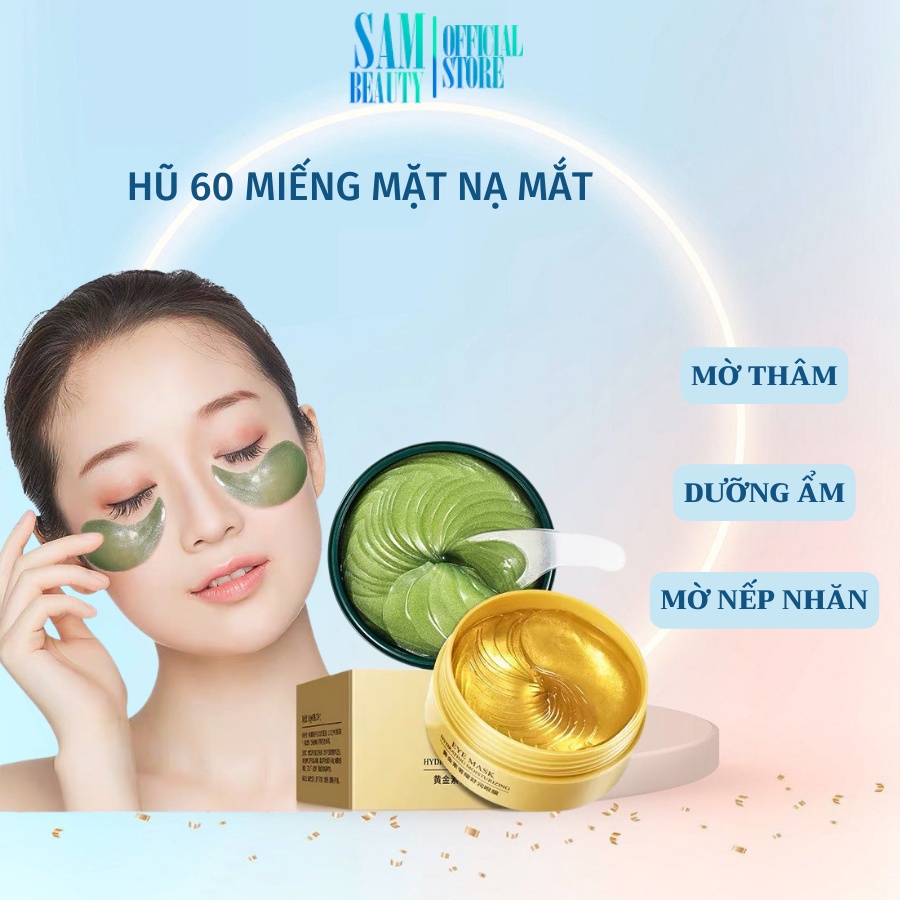 HỘP 60 MIẾNG MẶT NẠ MẮT BIOAQUA DƯỠNG ẨM LÀM GIẢM QUẦNG THÂM MẮT NGĂN NGỪA NẾP NHĂN TRÊN DA SamBeauty