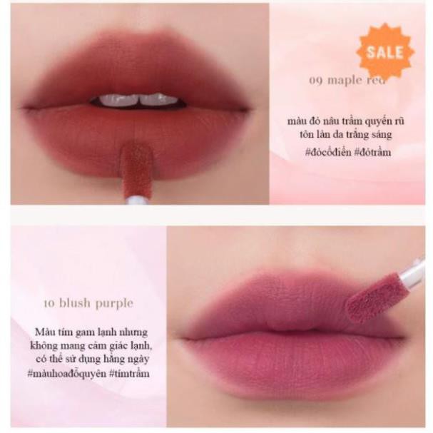Son Kem Lì, Siêu Mịn Môi Hàn Quốc Romand See Through Matte Tint 3.8g MS3