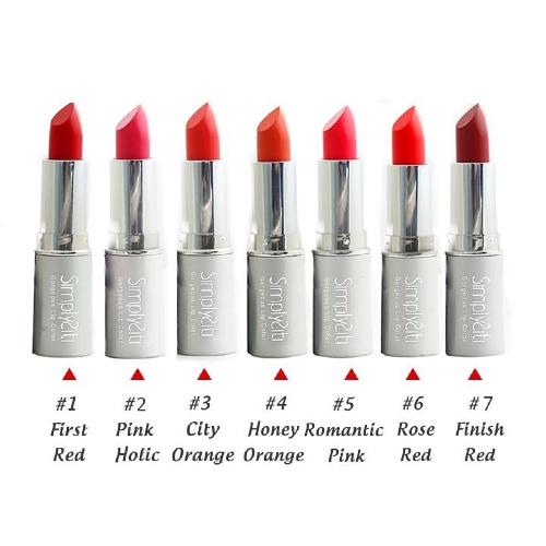 Thanh lý son lỗi, tì vết do vận chuyển - Son lì dưỡng môi cao cấp The Rucy Simplysiti Tintlipstick Silver 3.5g