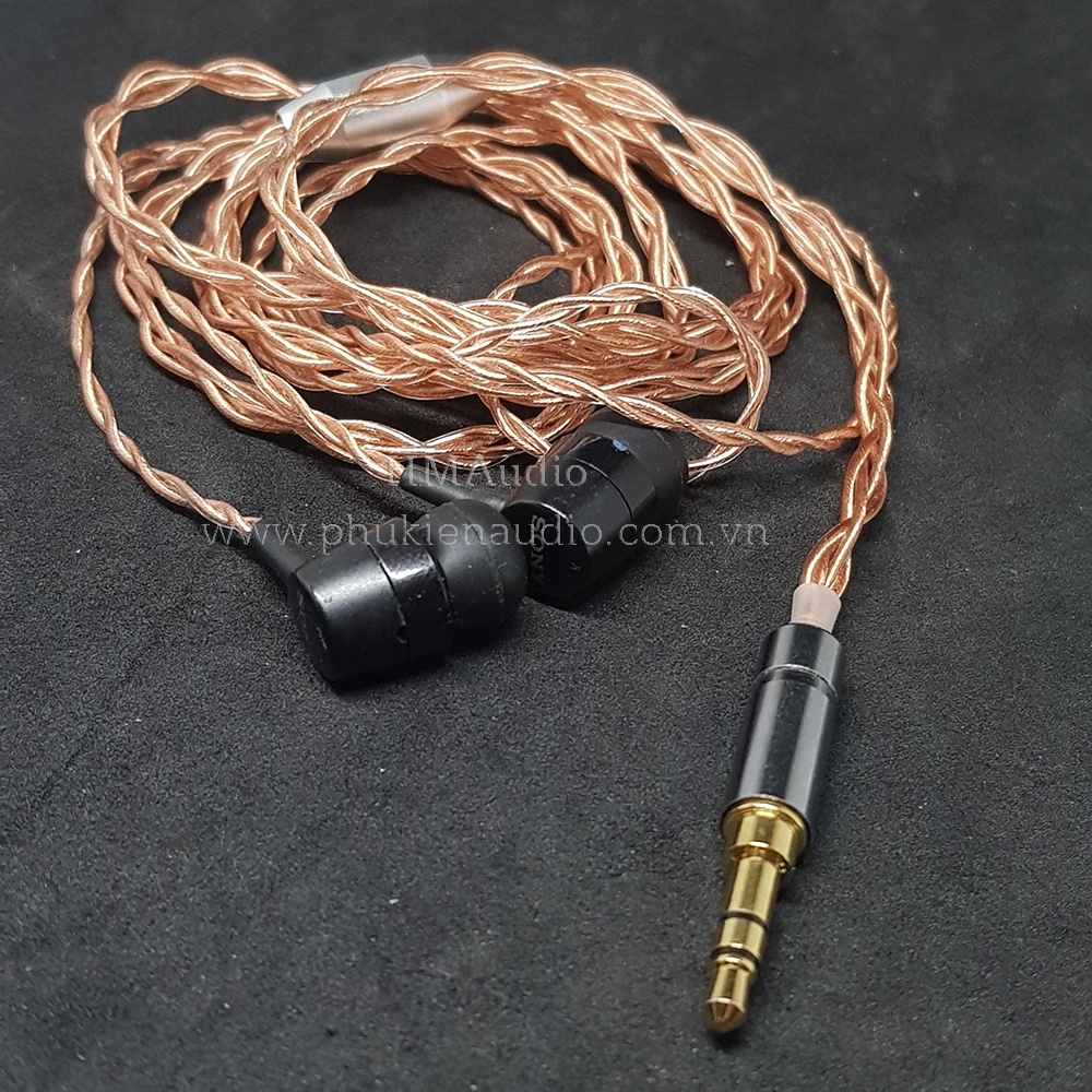 Dây tai nghe đồng OFC 1.0mm tết 4 - Connetor MMCX/ 2pin 0.78mm/ A2DC/ IM01/02/03/50/70