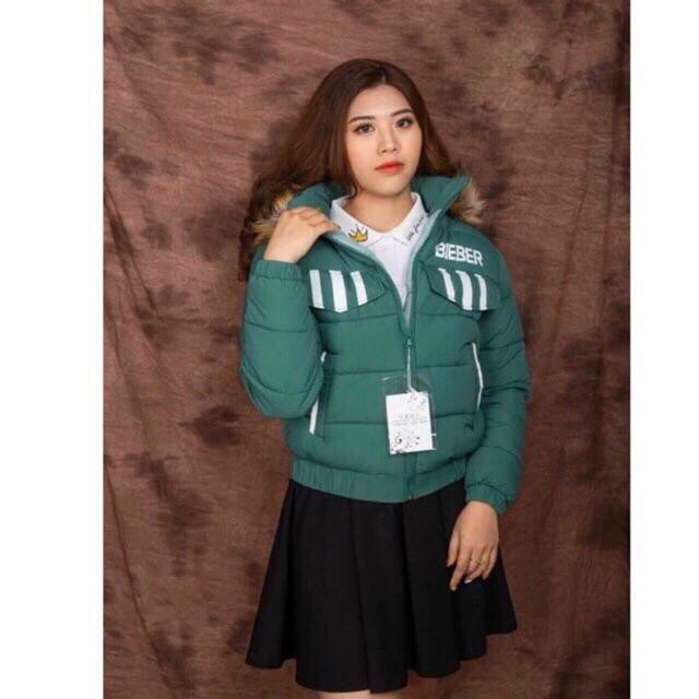 [ Bán Sỉ ] Áo phao nữ, áo phao mũ lông hót 2020( ÁO SỌC) | BigBuy360 - bigbuy360.vn