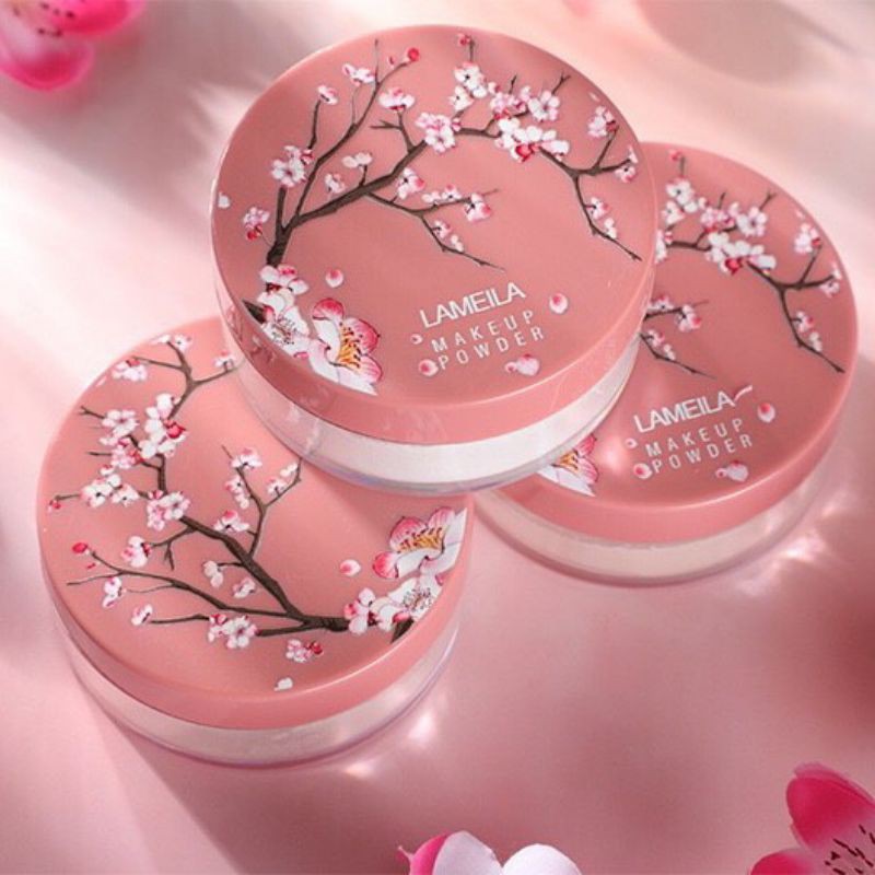 Phấn Phủ Trang Điểm Lameila Sakura Dạng bột Siêu Mịn (Cam Kết Chính Hãng)