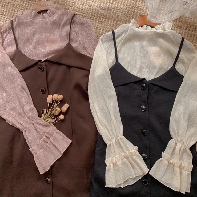 Set yếm + áo sơmi