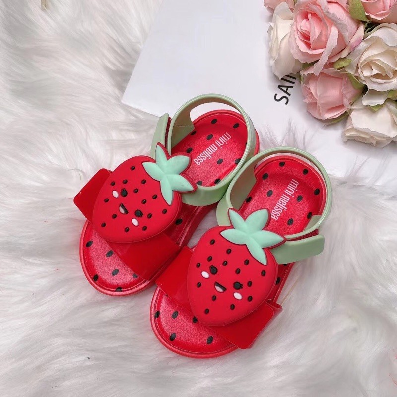 Dép nhựa bé gái bé trai Melisa🌈Sandal nhựa bé gái mềm thơm phong cách hoa quả