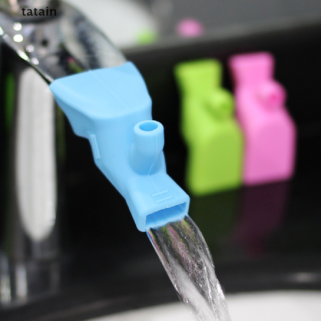 [TAT] Elastic Silicone Water Tap Extension Sink Children Washing Device Sink Faucet CVX