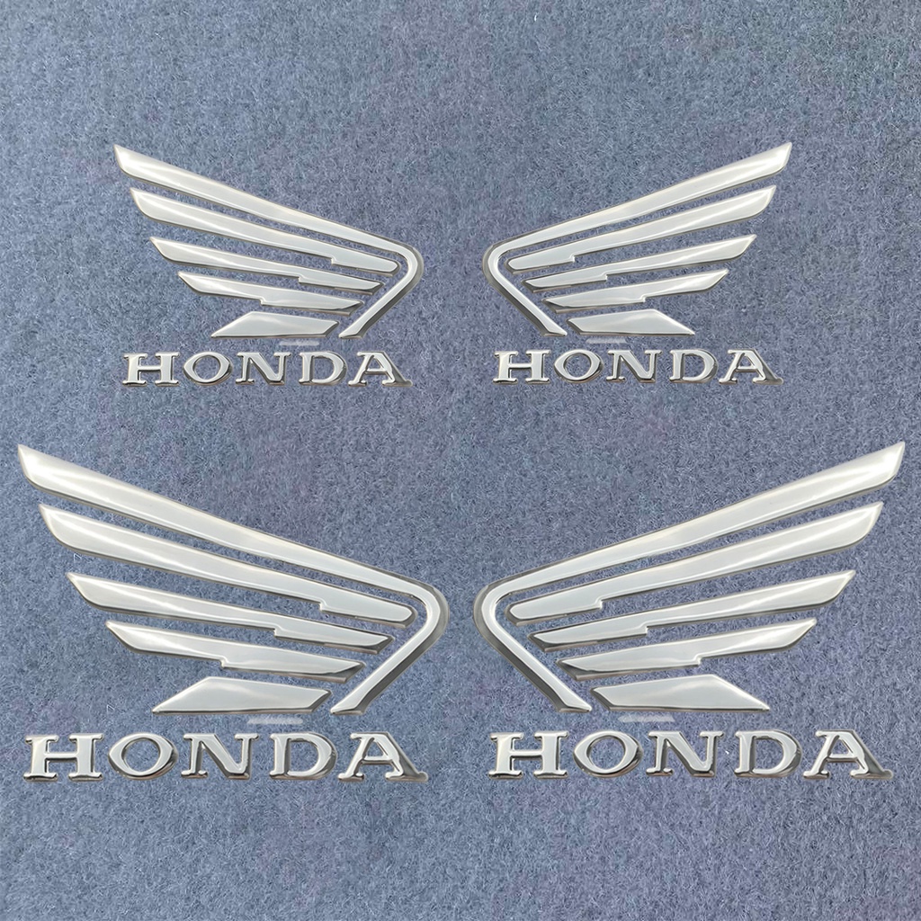 Cặp miếng dán logo hình đôi cánh 3D dành cho xe HONDA