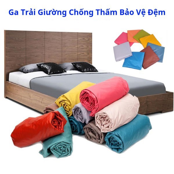 Drap ga giường chống thấm nước cho bé - loại 1 (1m6 - 1m8)